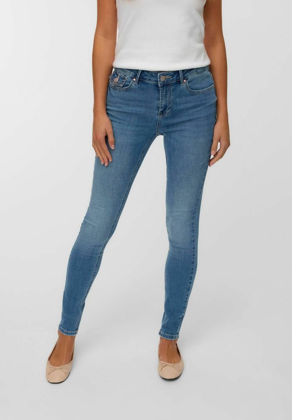 Vero Moda Skinny fit VMFLASH Mid rise - Jeans Skinny Fit - medium blue denim