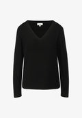 s.Oliver MIT V-AUSSCHNITT - Jumper - schwarz