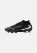 Nike Performance PHANTOM 6 HIGH PRO FG UNISEX - Firm-ground football boots - black/illusion green