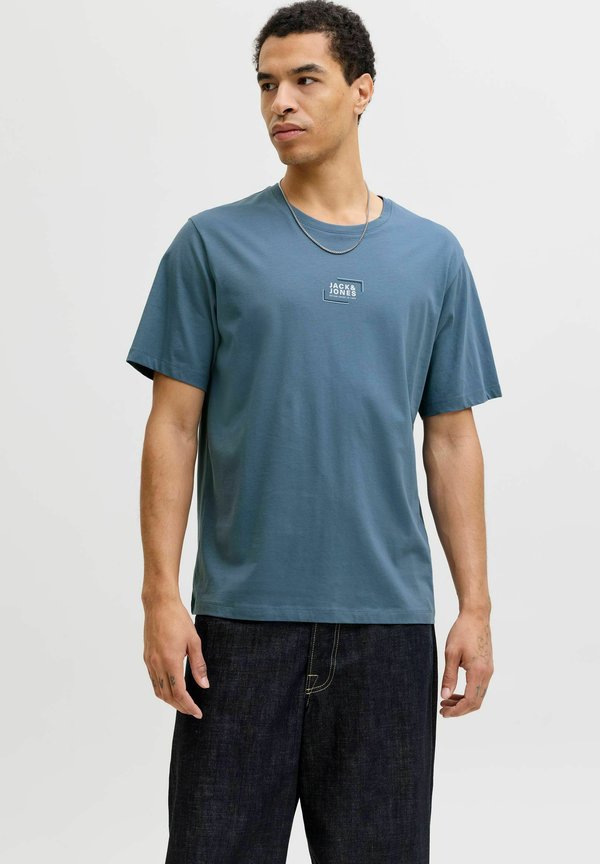 Jack & Jones Logo - Print T-shirt - blue mirage