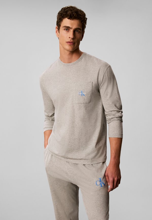 Calvin Klein Underwear GRAPHIC MONOGRAM SET - Pyjamas - grey heather