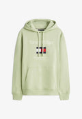 Tommy Hilfiger EMBRO FLAG HOODIE - Hoodie - earth sage