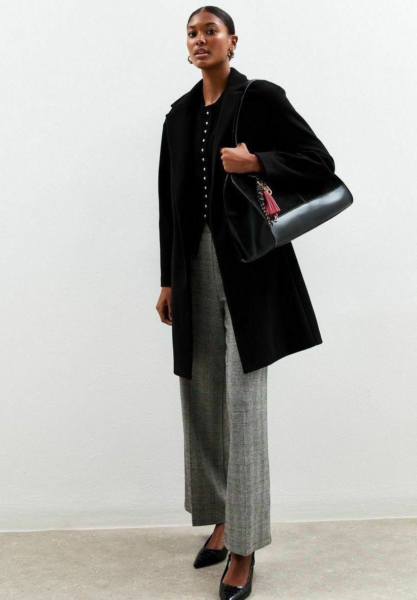 New Look JERSEY CHECKED WIDE LEG