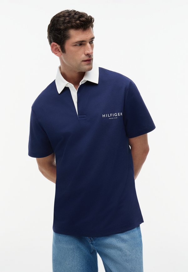 Tommy Hilfiger CLASSIC FIT RUGBY ATHLEISURE SAIL PACK - Polo shirt - carbon navy