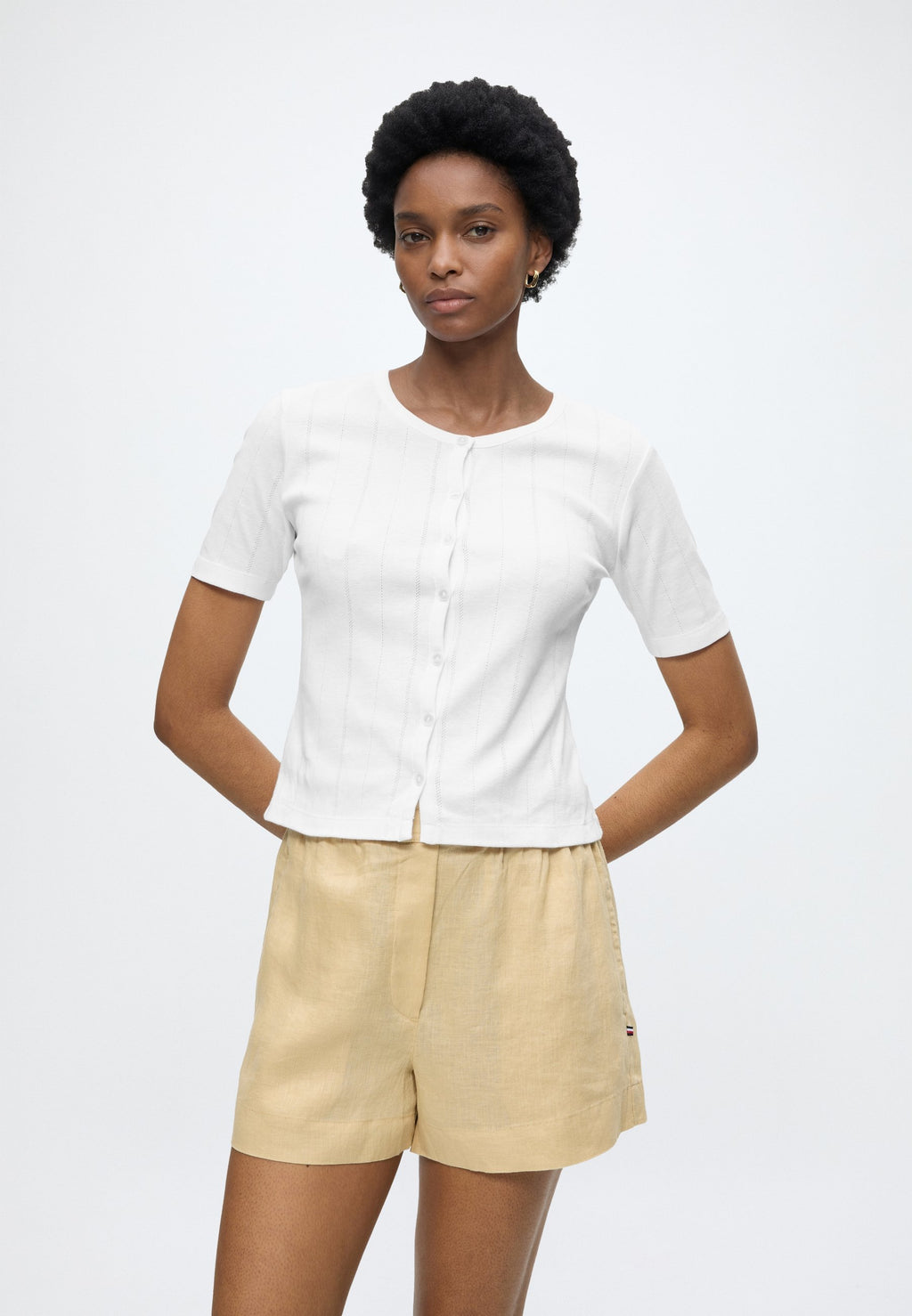 LINEN PULL ON SHORT  Media 5