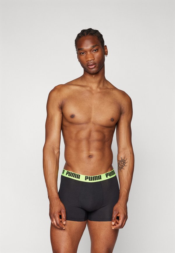 Puma EVERYDAY BASIC 2 PACK - Boxer briefs - dark grey/yellow