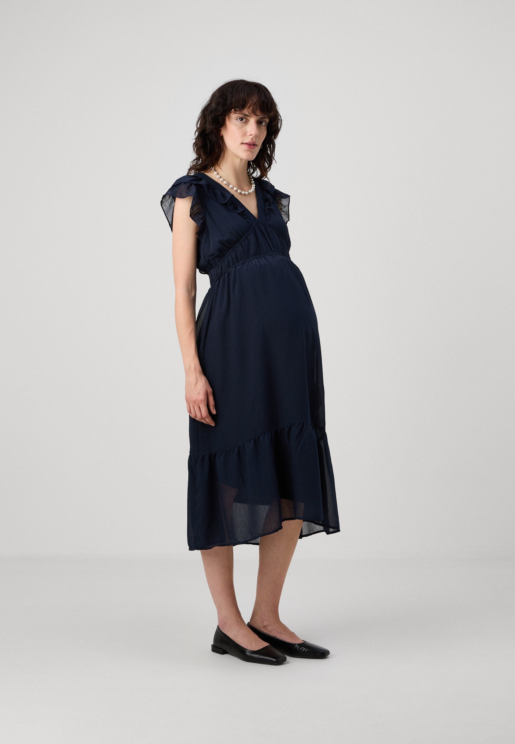 Vero Moda Maternity VMMEMILIE CAPSLEEVE CALF DRESS