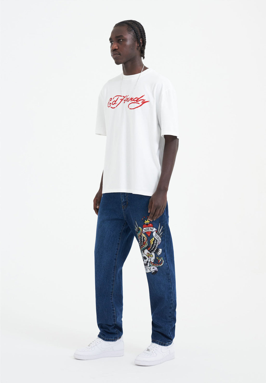 Ed Hardy NYC-SKULL DIAMANTE