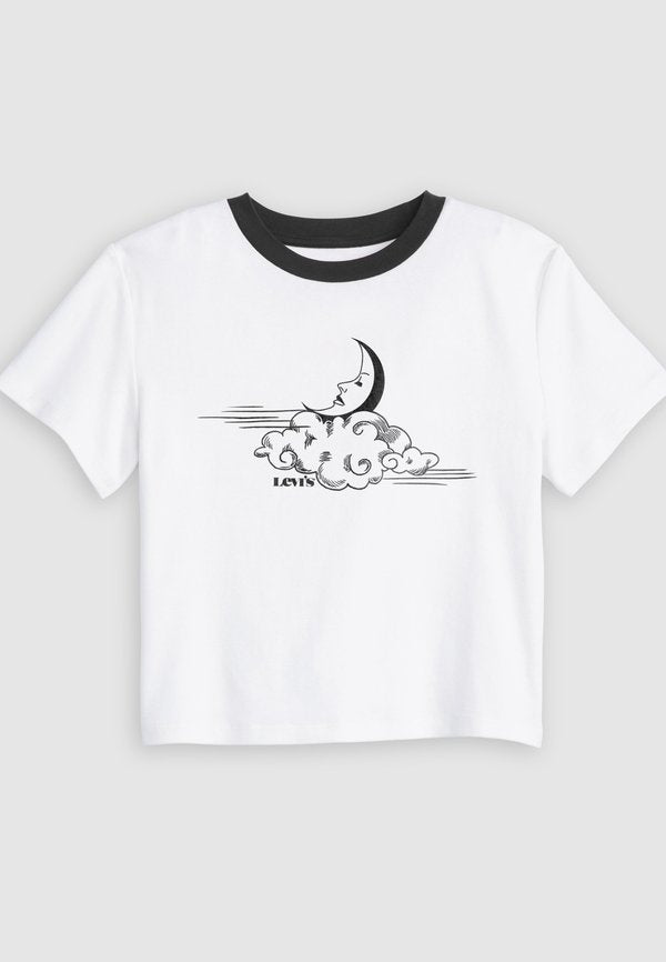 Levi's® GRAPHIC MINI RINGER - Print T-shirt - bright white