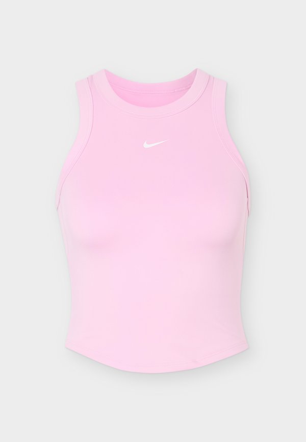 Nike Performance ONE FITTED CROP TANK - Top - pink rise/white