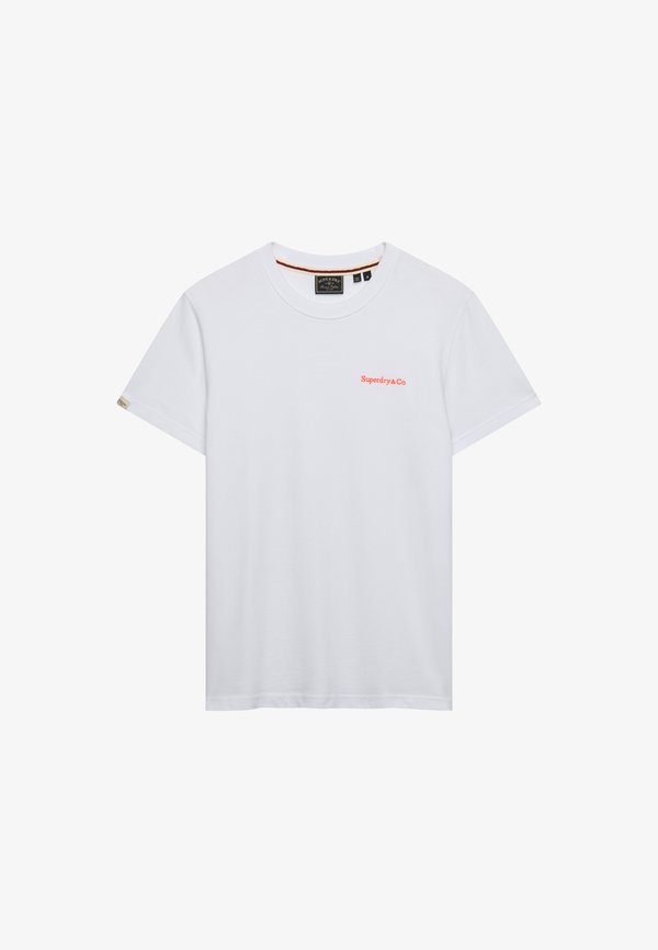 Superdry & Co SUPERDRY ESSENTIAL COMPANY LOGO EMBROIDERED T-SHIRT.. - Basic T-shirt - optic hazard orange