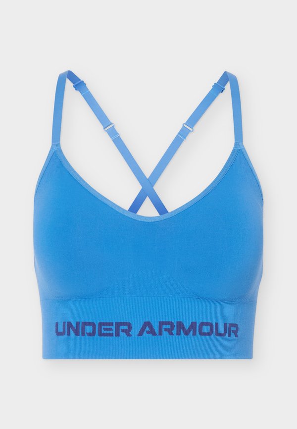 Under Armour VANISH SEAMLESS LOW - Light support sports bra - aegean blue/blackout navy