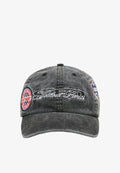 Bershka RACING WITH PATCHES - CAP - Cap - dark grey
