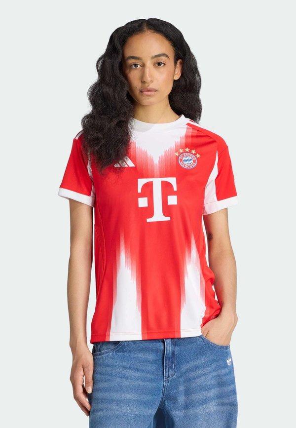 adidas Performance FC BAYERN 2025/2026 HOME JERSEY - Print T-shirt - red