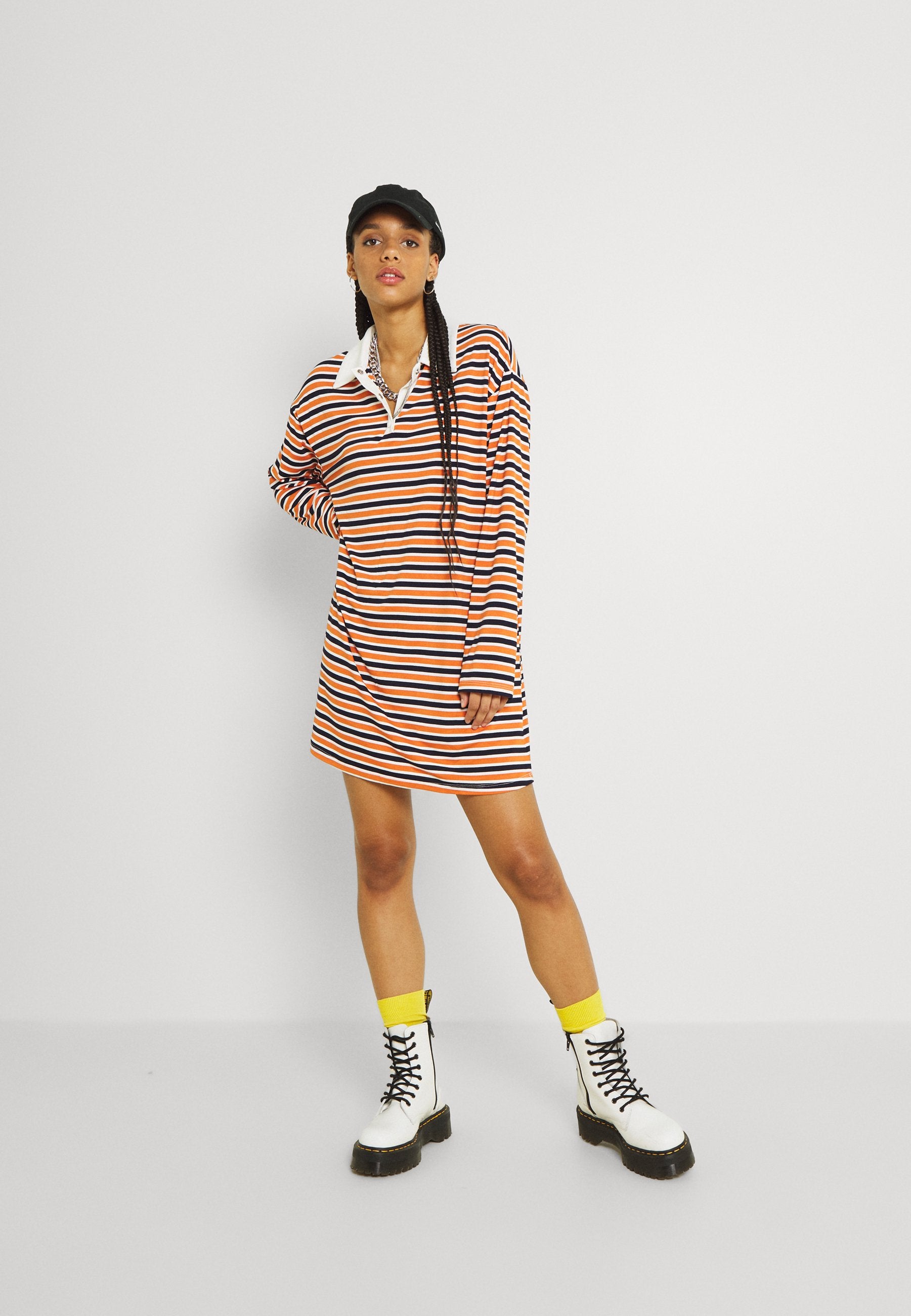 Glamorous LOOSE RUGBY SHIRT MINI DRESS