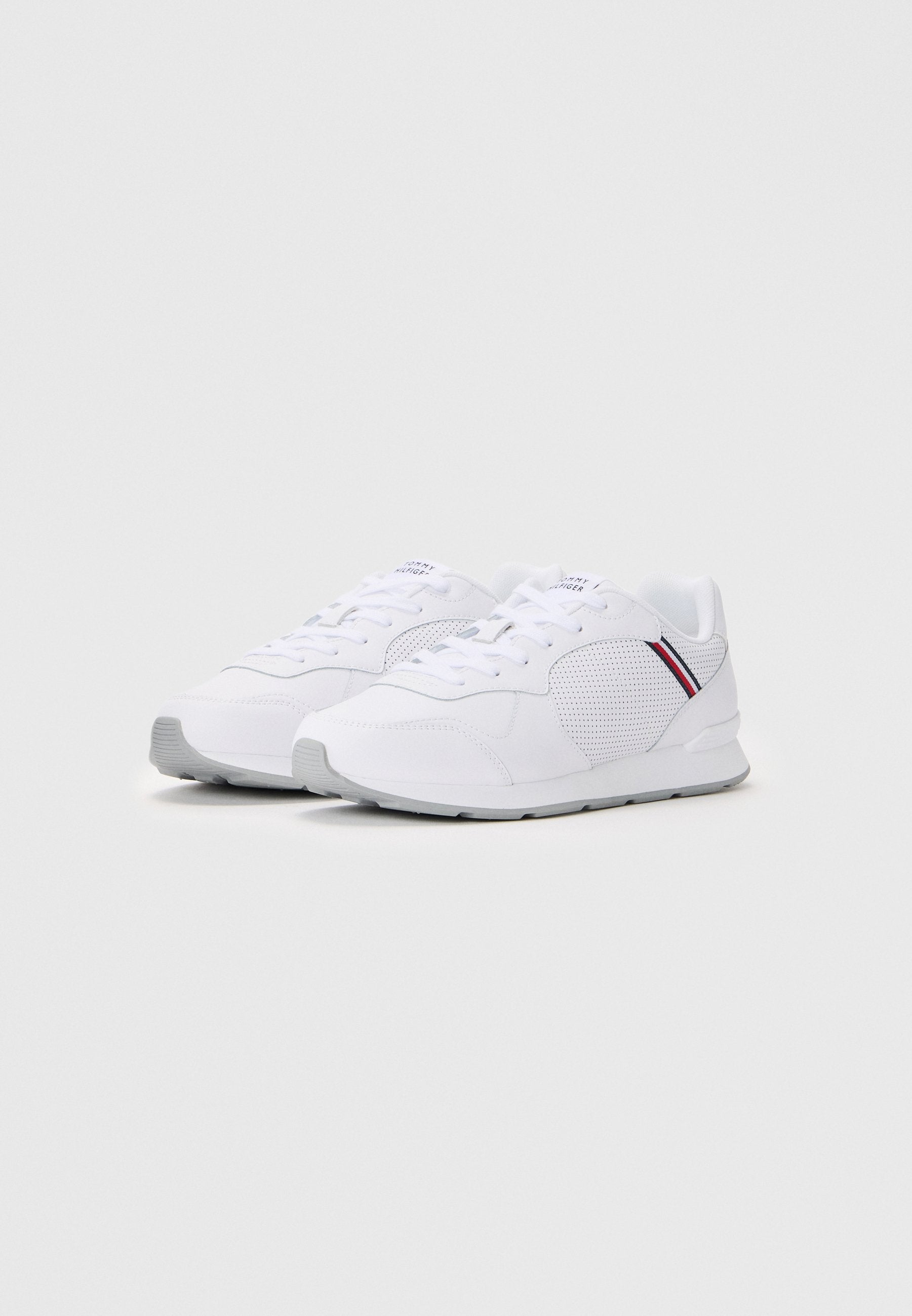 Tommy Hilfiger SIGNATURE TAPE TRAINERS WITH LEATHER