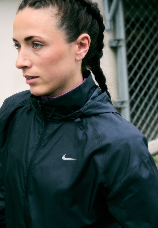 Nike Performance TEMPO - Windbreaker - black/reflective silver-coloured