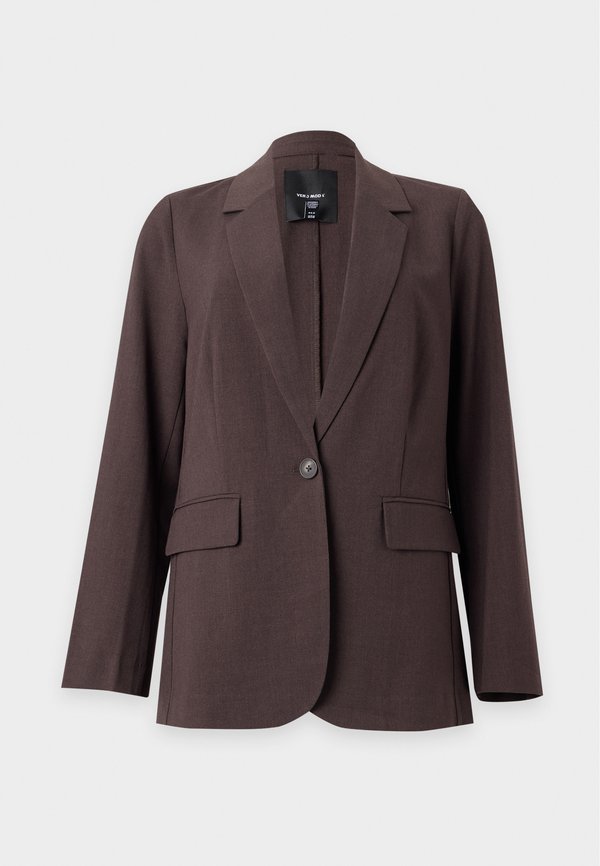 Vero Moda VMTEXAS LOOSE - Blazer - chocolate torte