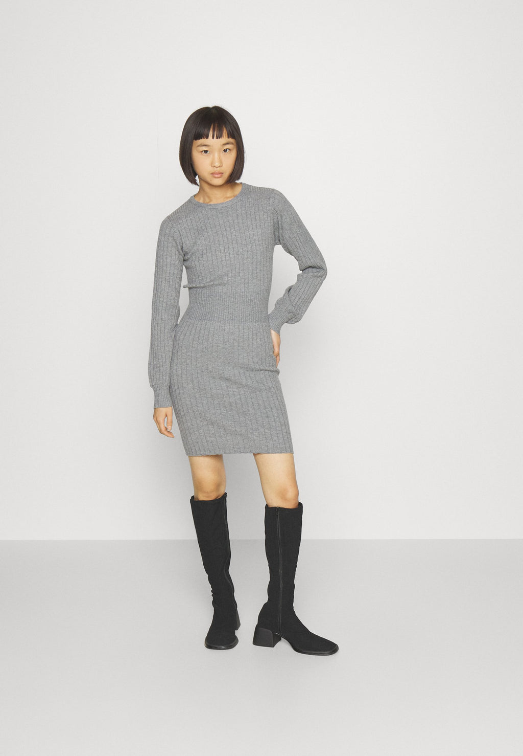 JDY Petite JDYPRIME LIFE ONECK WAIST DRESS