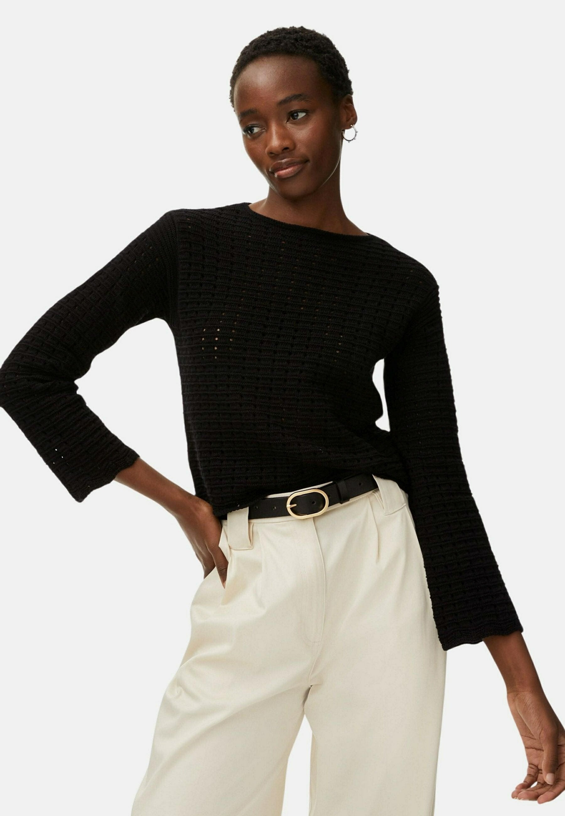 Marks & Spencer TEXTURED CREW NECK KNITTED