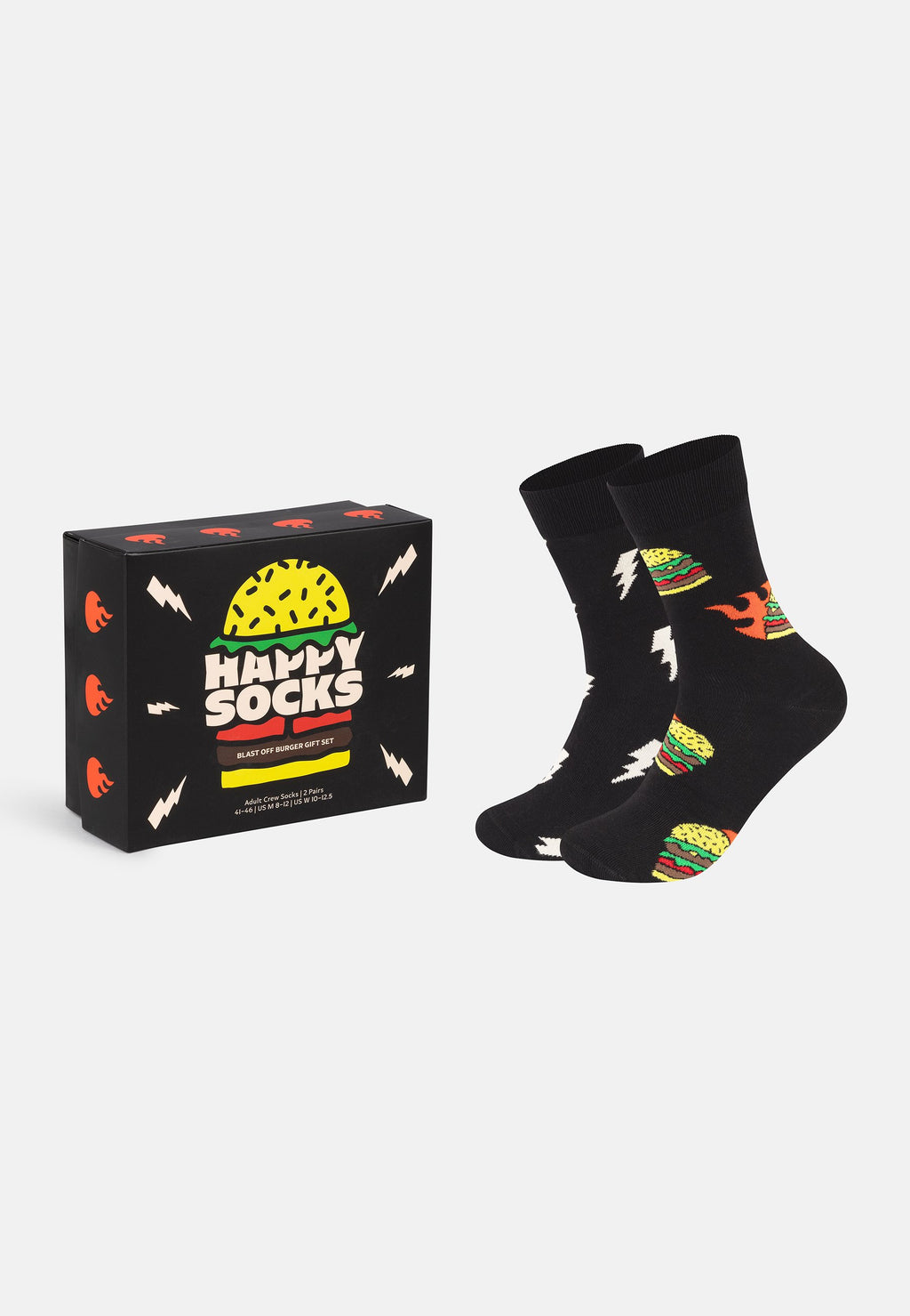 Happy Socks BLAST OFF BURGER GIFT UNISEX 2 PACK