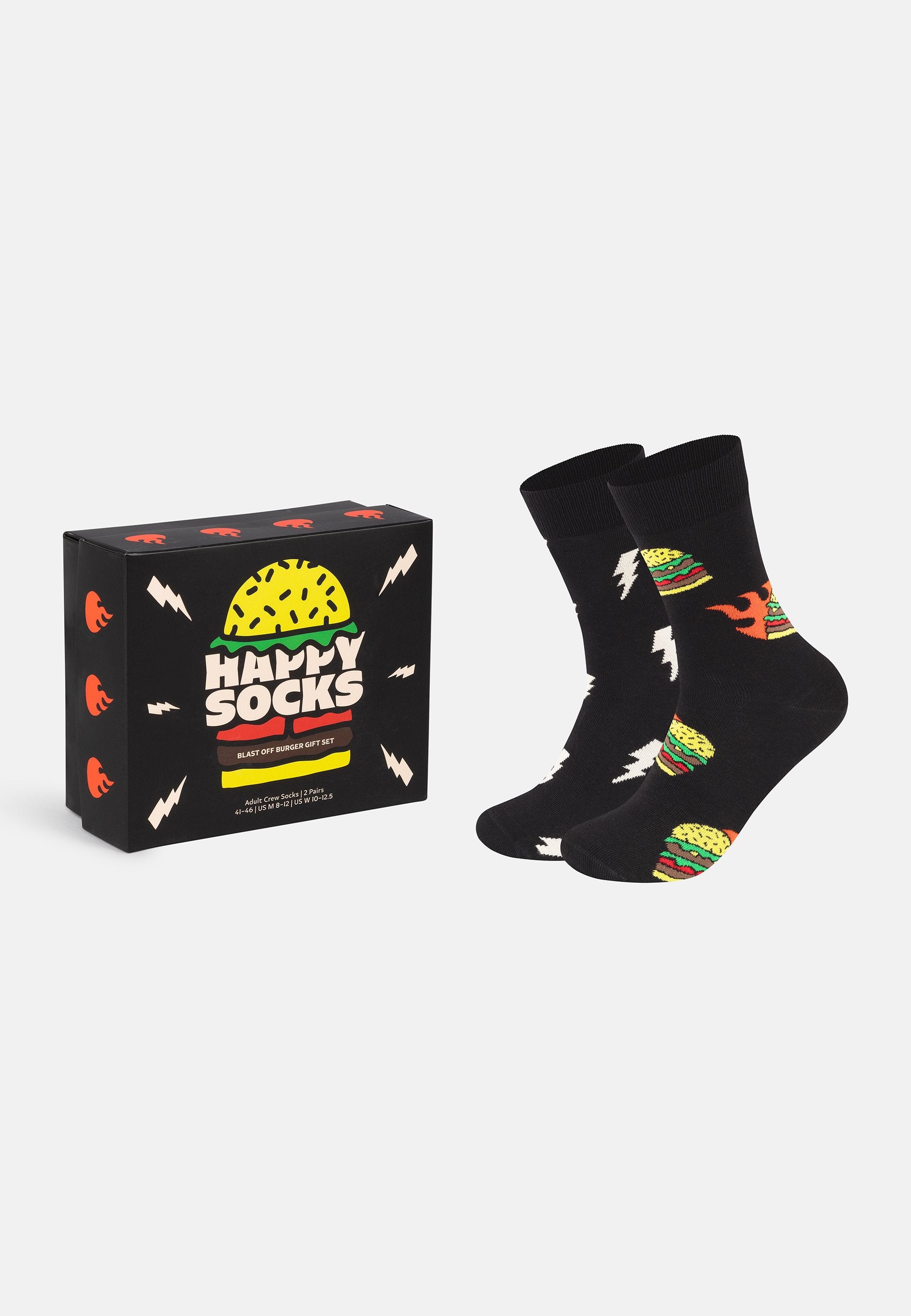 Happy Socks BLAST OFF BURGER GIFT UNISEX 2 PACK
