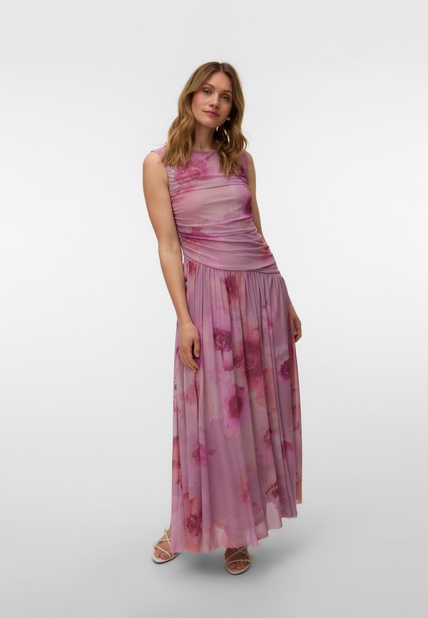 Vero Moda Asymmetrical VMPENELOPE Long - Maxi dress - chintz rose