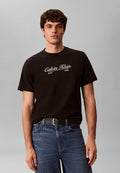 Calvin Klein Jeans CALVIN KLEIN JEANS EMBROIDERED LOGO T-SHIRT - Print T-shirt - black