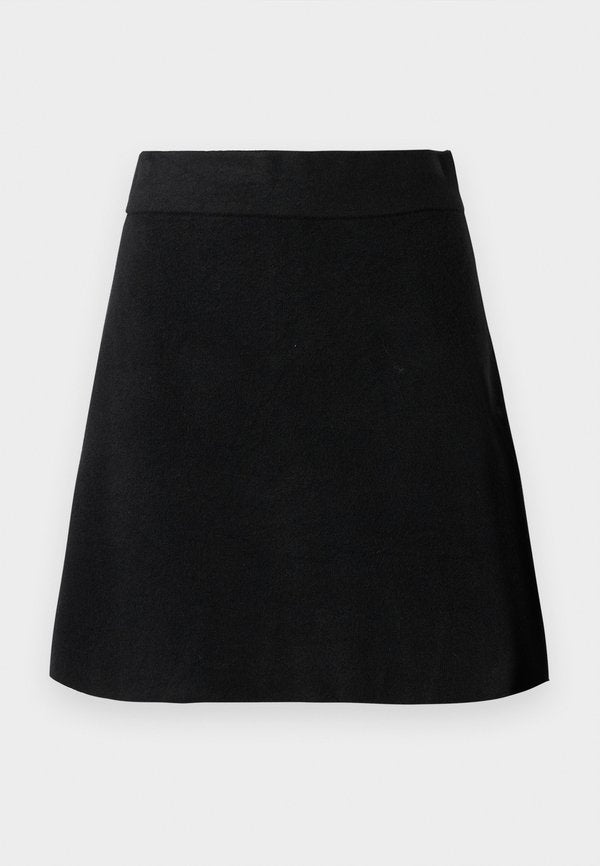 Vero Moda Knitted VMSABA Mid waist Short - A-line skirt - black