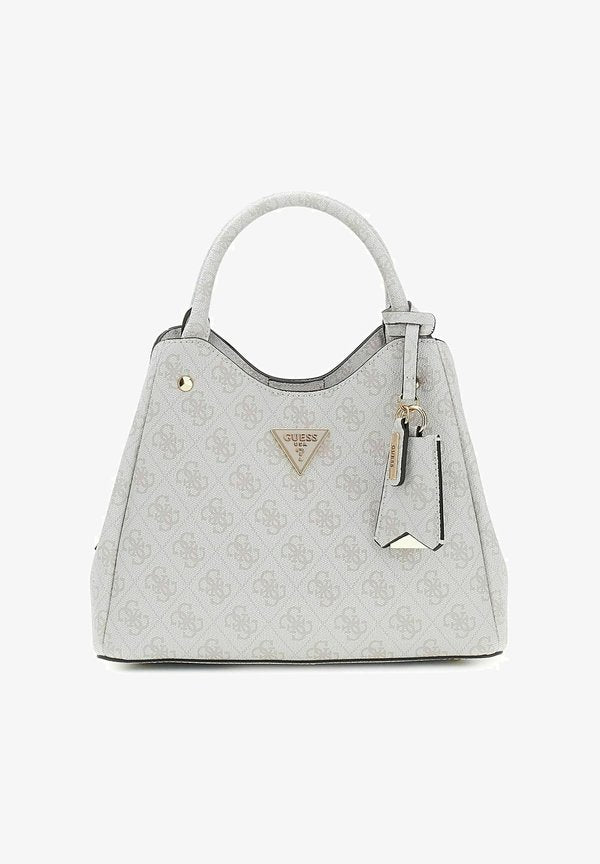 Guess MERIDIAN II GIRLFRIEND CARRYALL - Handbag - bone logo