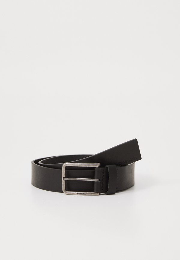 Calvin Klein WARMTH BUCKLE - Belt - black/antique silver