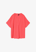 Vero Moda Curve MIT KURZEN ÄRMELN V-AUSSCHNITT - Blouse - dubarry