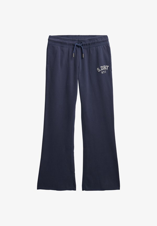 Superdry & Co SUPERDRY ATHLETIC EMBROIDERED FLARE JOGGERS.. - Tracksuit bottoms - mariner navy