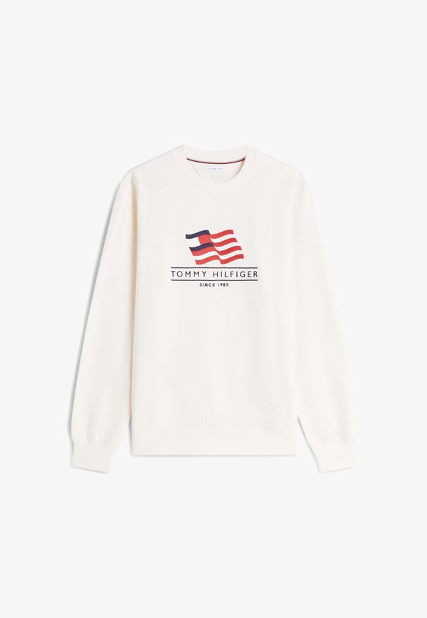 Tommy Hilfiger RWB MAIN FLAG TERRY - Sweatshirt - ivory petal