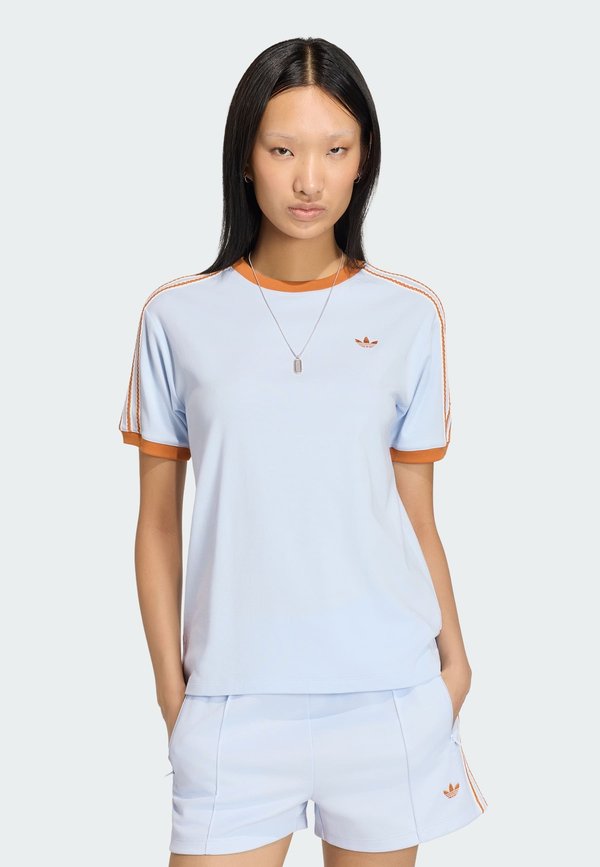 adidas Originals SUMMER GLOW ADVANCED THREE STRIPES - Print T-shirt - crystal sky