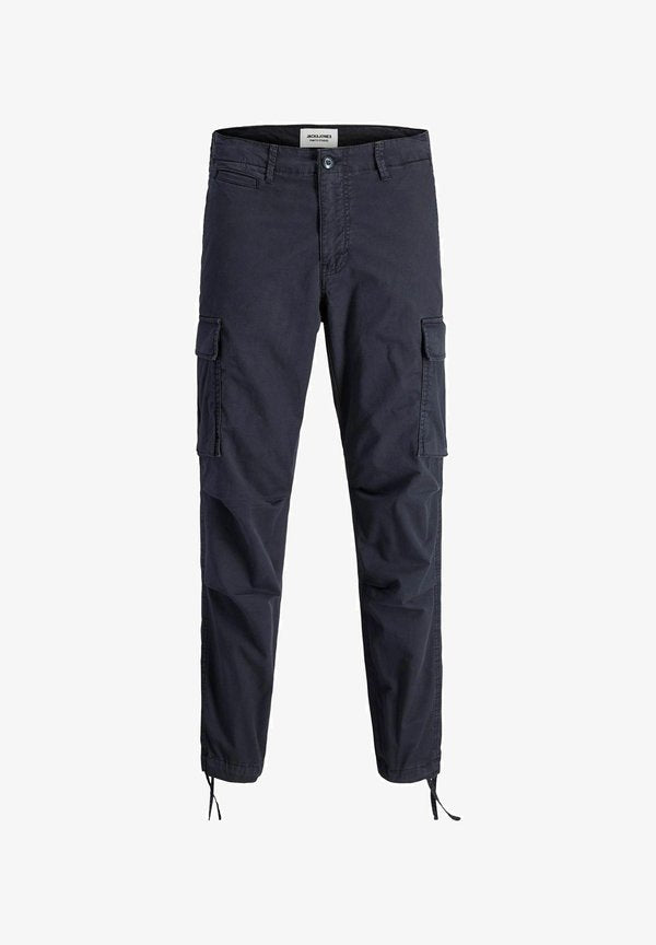 Jack & Jones JPSTACE JJTUCKER AMA TAPERED FIT - Cargo trousers - charcoal art