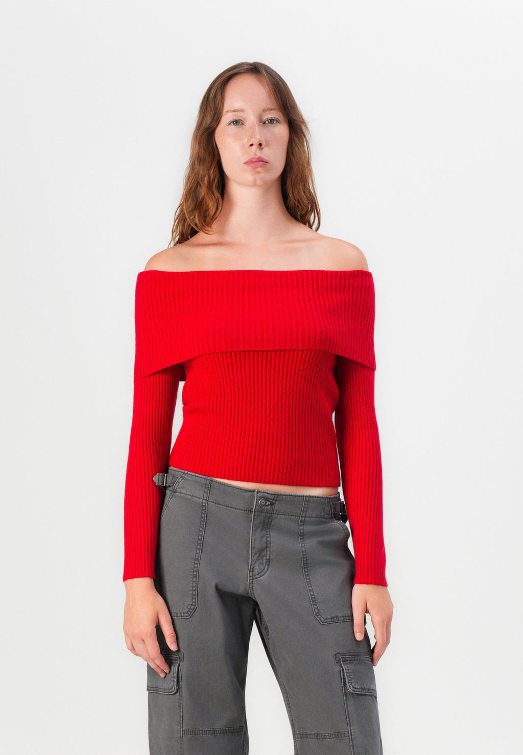 ONLY ONLKATIA LS OFF SHOULDER KNT NOOS
