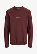 Jack & Jones JORNORREBRO EMB SWEAT CREW NOOS - Sweatshirt - cabernet