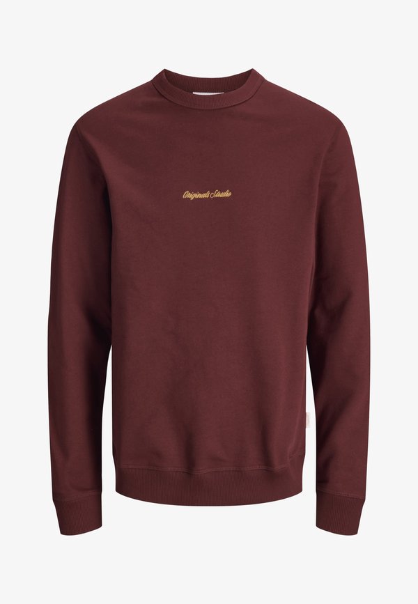 Jack & Jones JORNORREBRO EMB SWEAT CREW NOOS - Sweatshirt - cabernet