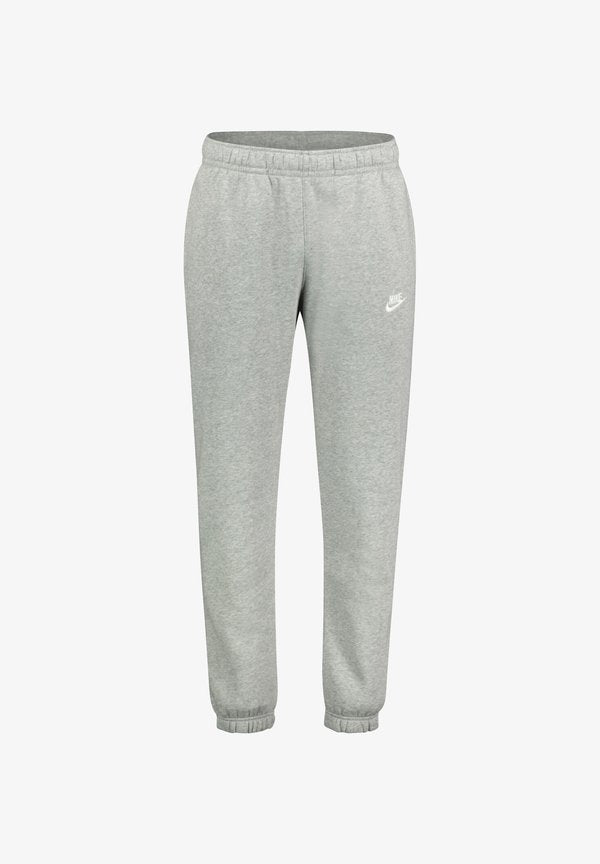 Nike Sportswear M NK CLUB BB CUFF PANT - Tracksuit bottoms - dk grey heather lt smoke grey white