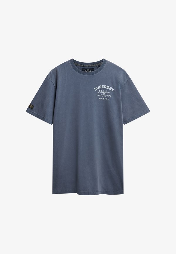 Superdry & Co TRADE TOOLS  - Print T-shirt - dry slate blue