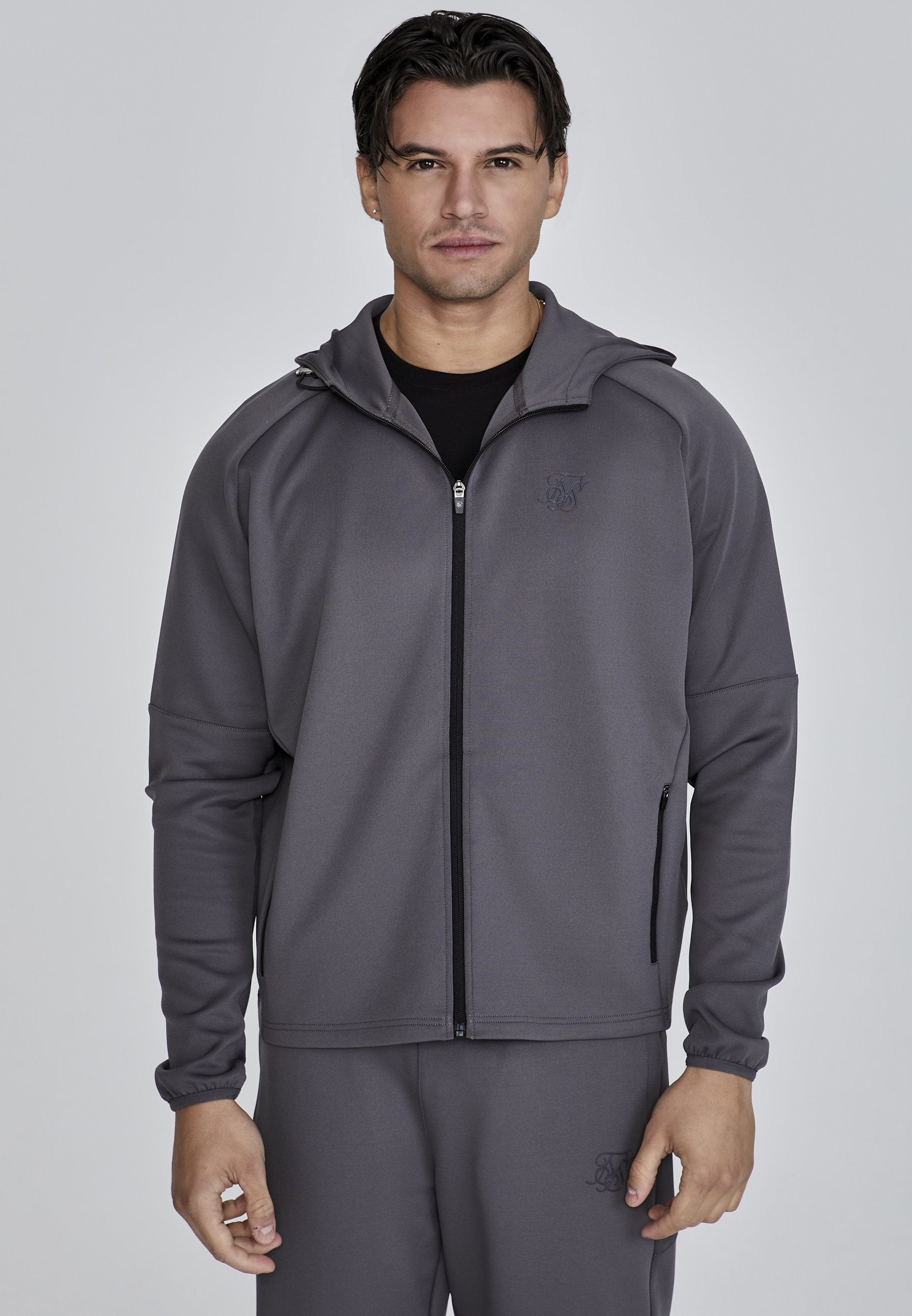 SIKSILK ESSENTIAL POLY FULL ZIP