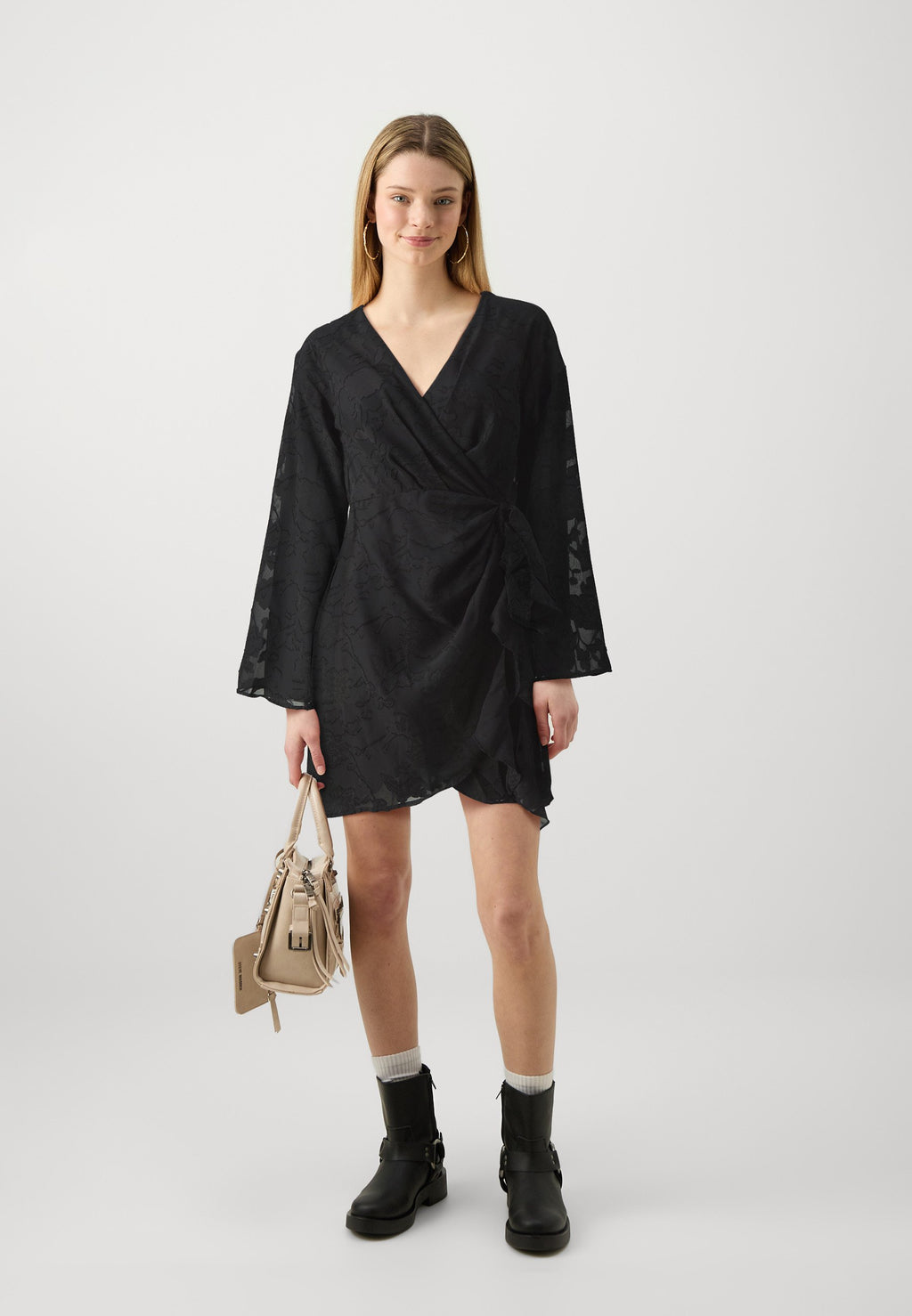 Gina Tricot FLORAL WRAP DRESS