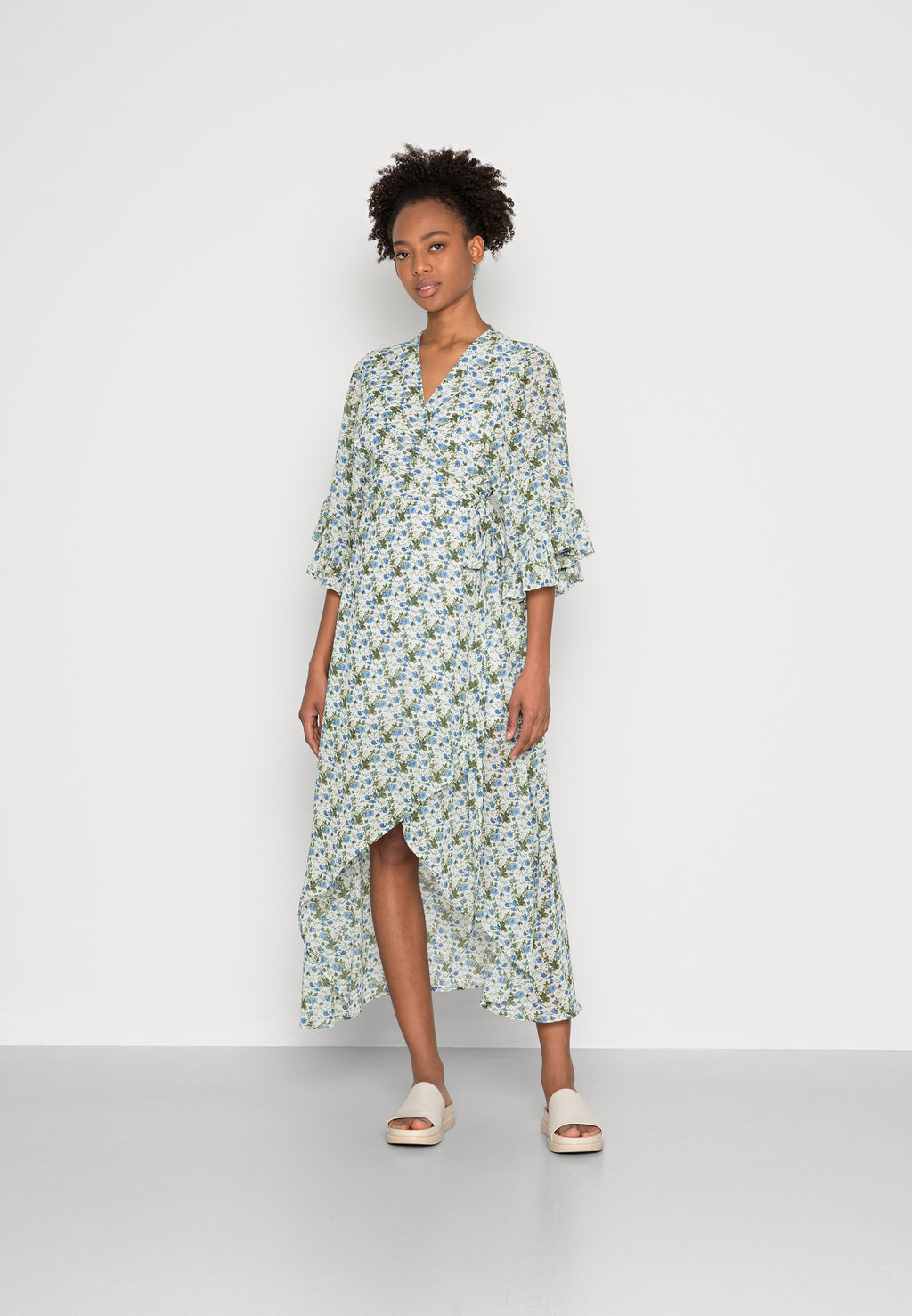 Colourful Rebel ALICE FLOWER WRAP DRESS