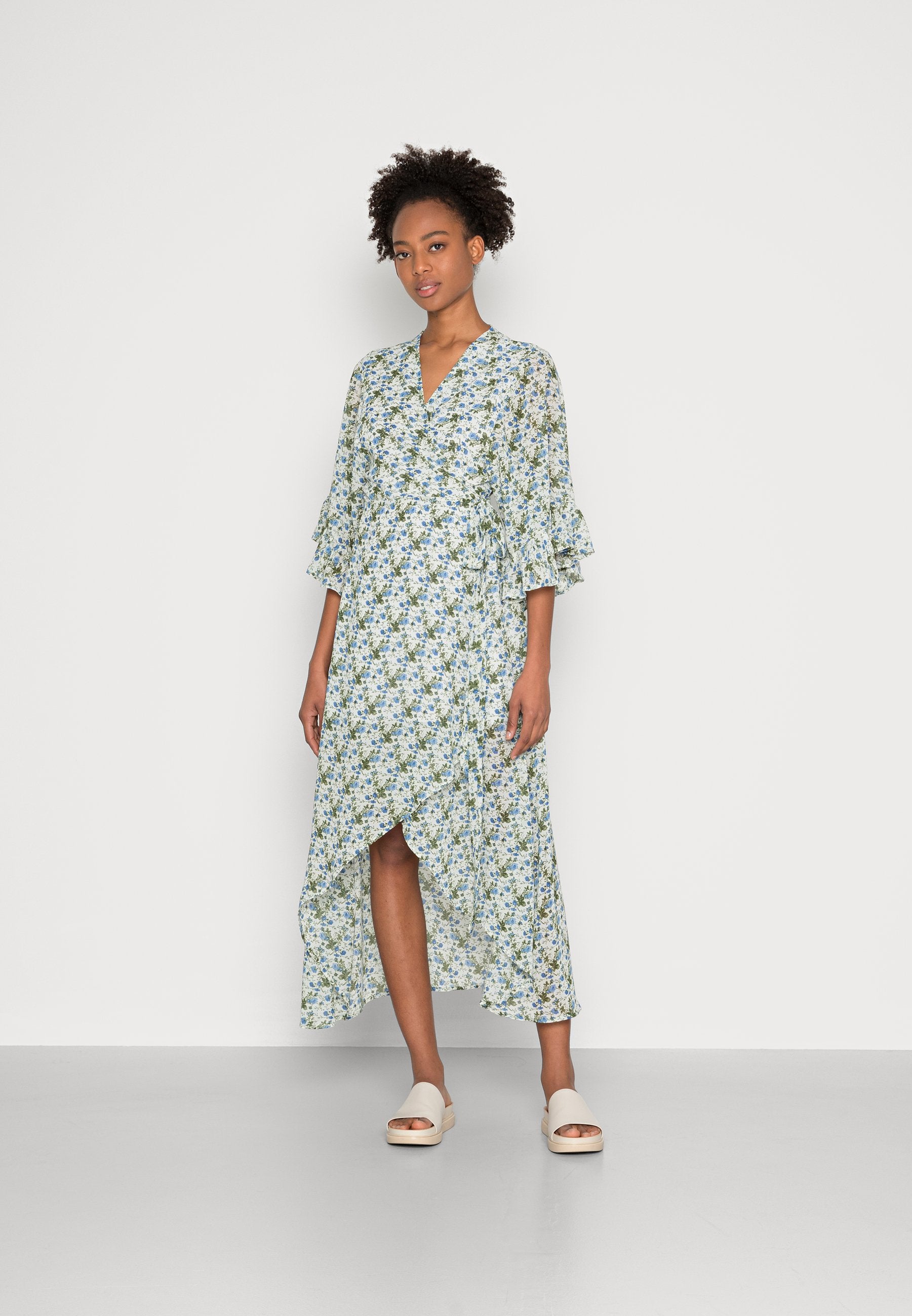 Colourful Rebel ALICE FLOWER WRAP DRESS