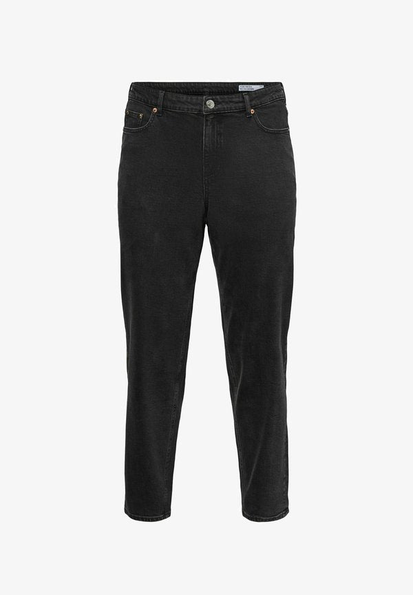 Vero Moda Curve Mom fit VMCTESSA-STRETCH High rise Wide Leg - Mom Jeans - black denim