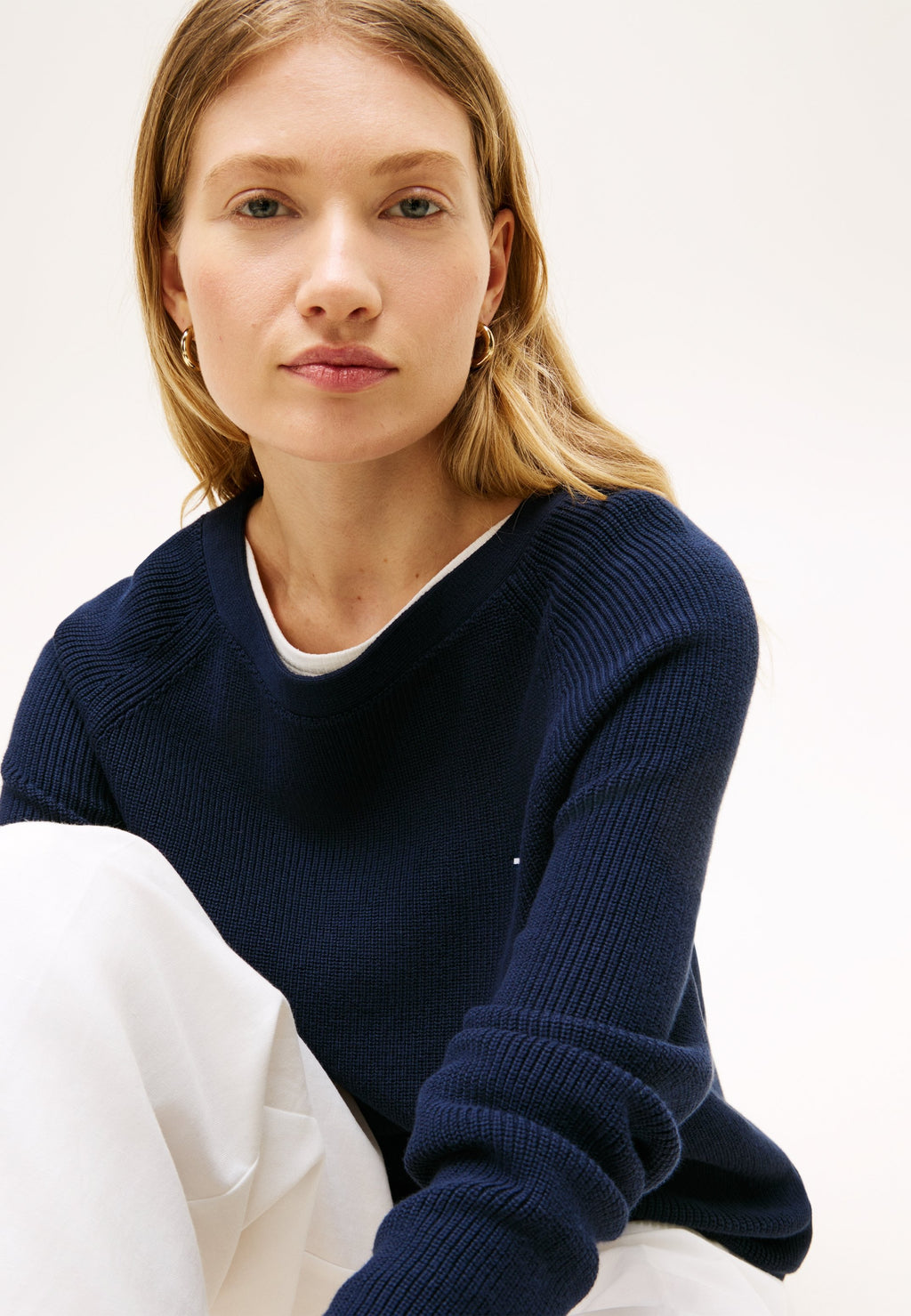 FINE KNIT BOAT NECK JUMPER Media 5