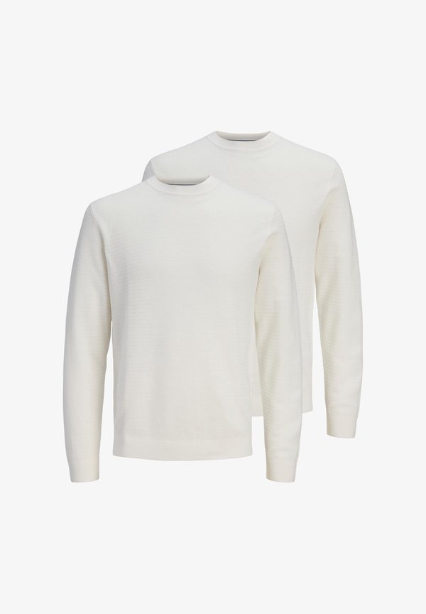 Jack & Jones 2 PACK - Jumper - cloud dancer
