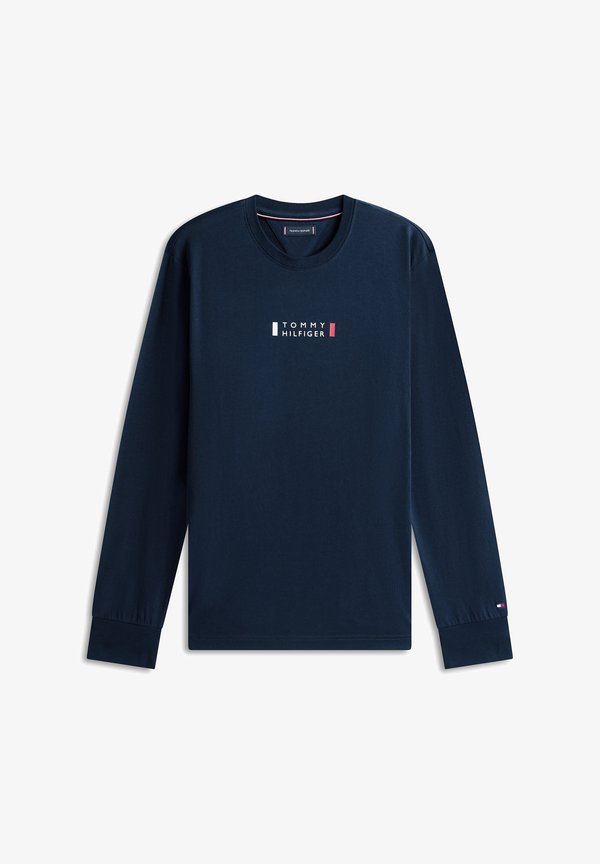 Tommy Hilfiger LOGO JERSEY LONG SLEEVE T-SHIRT - Long sleeved top - desert sky