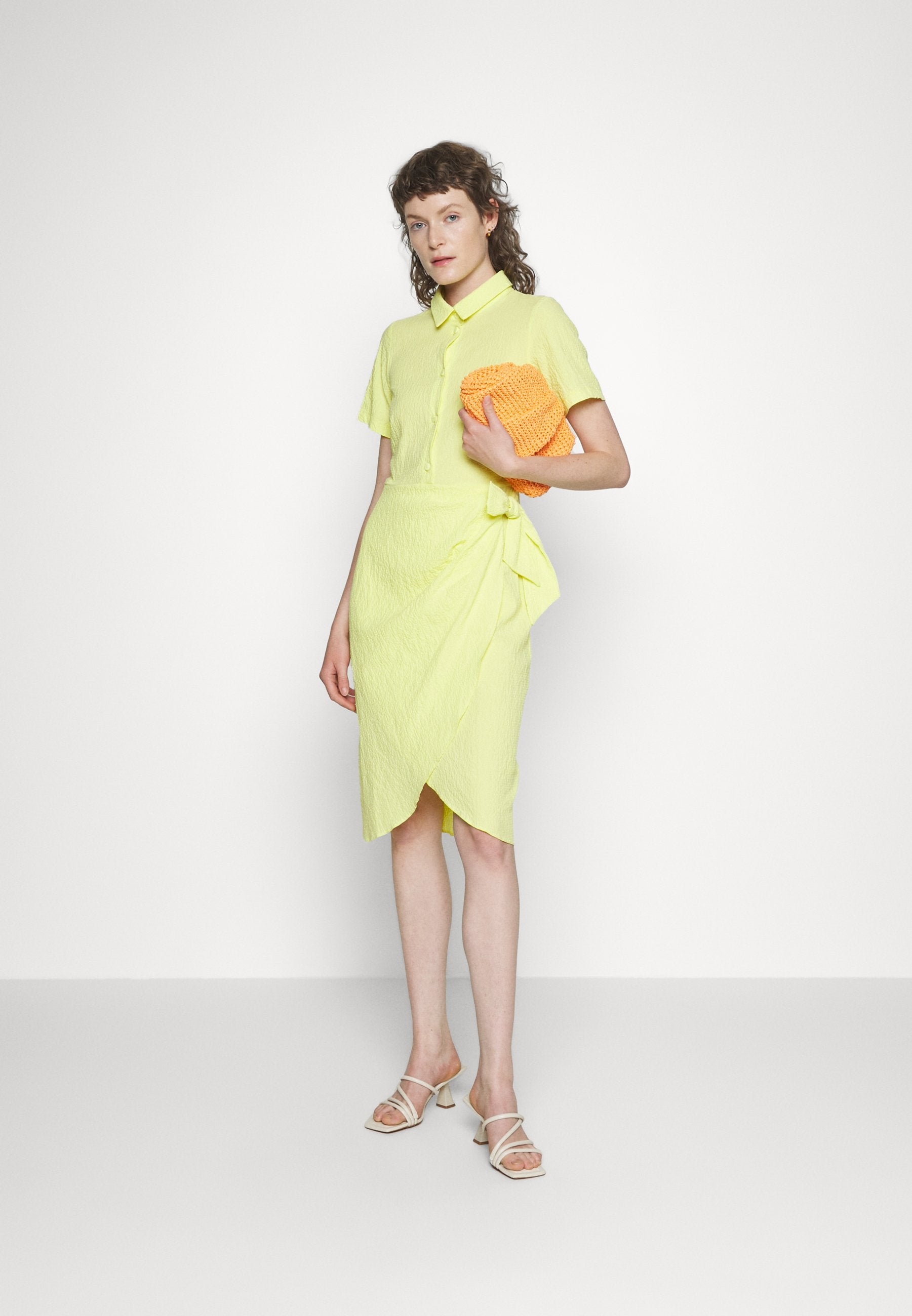Closet CLOSET LONDON SHIRT WRAP DRESS